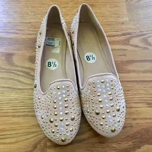 NWT Sequined Blush Flats Size 8.5